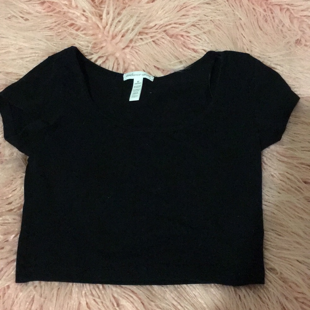 Black crop top